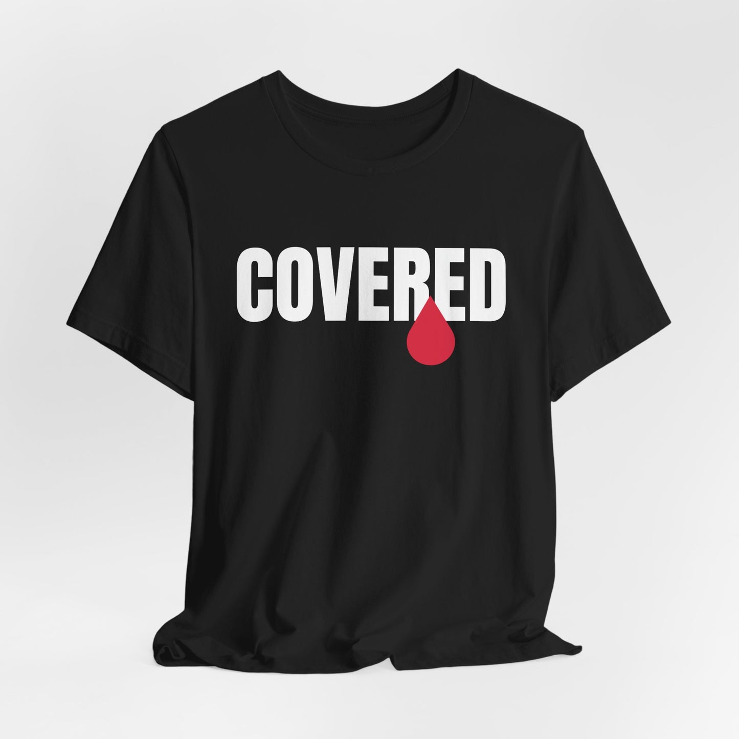 Minimal Red Blood Drop Tee — Medical Donor Awareness T-Shirt