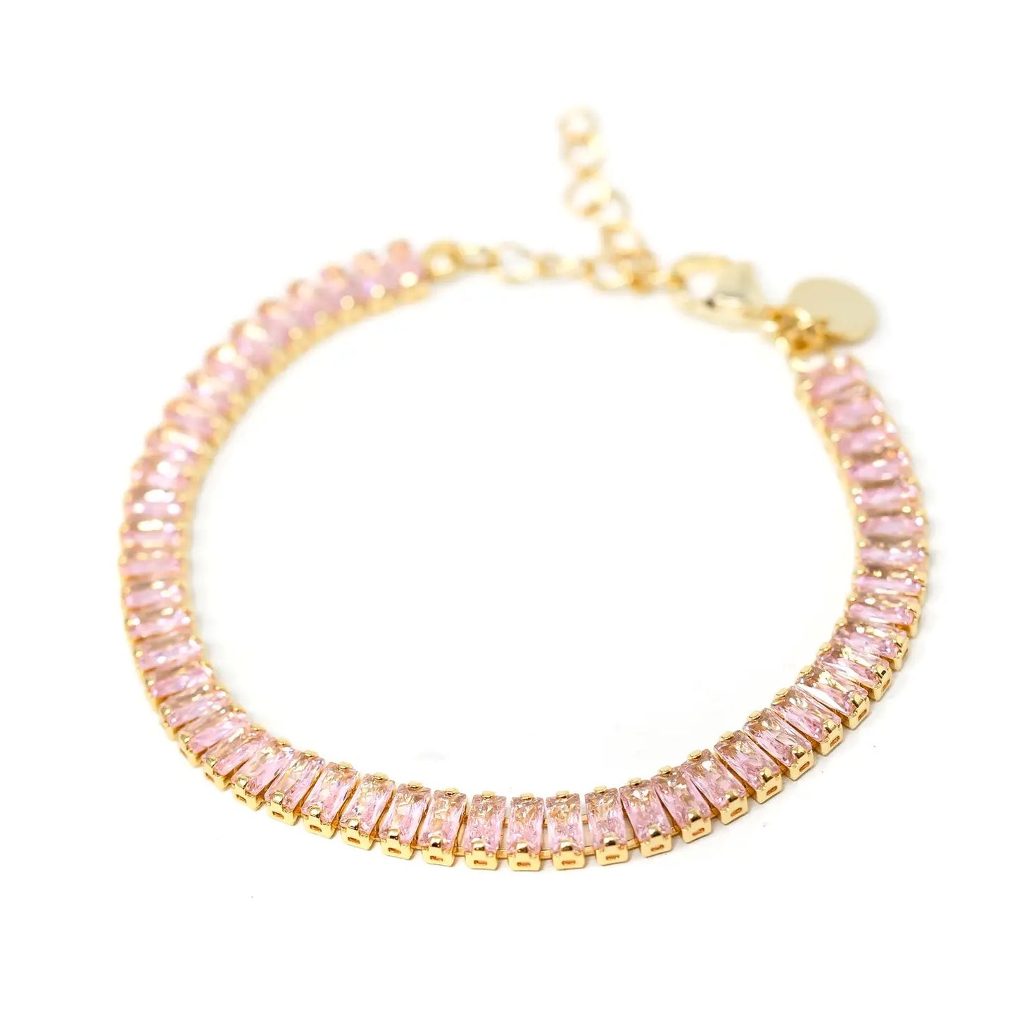 Pink Bagette Bracelet