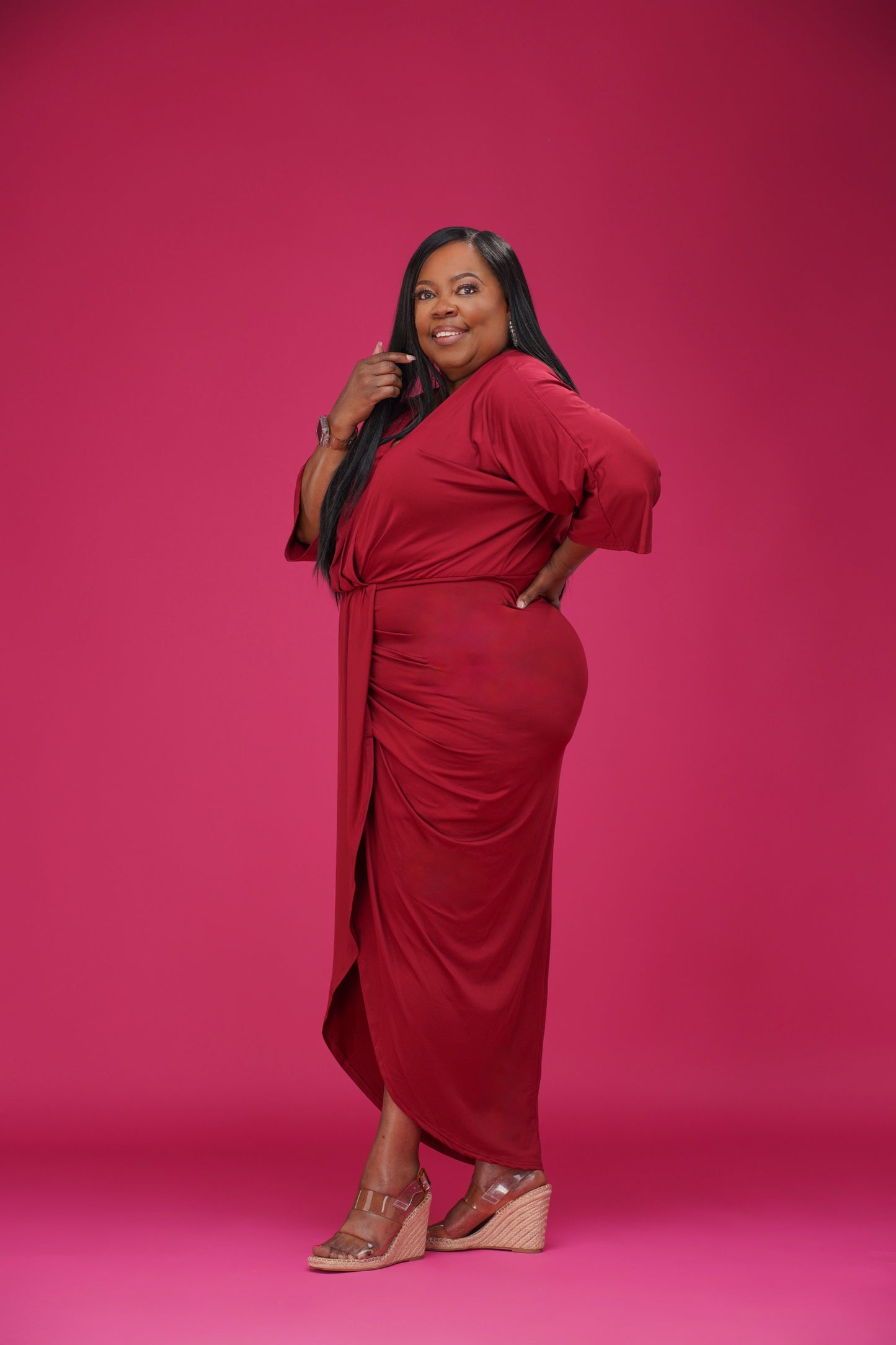 Venetian Ruched Bodycon Dress